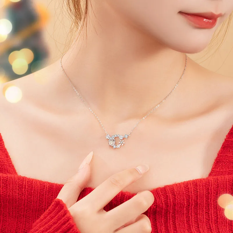 ZOKS S925 Silver Necklaces Women's-5