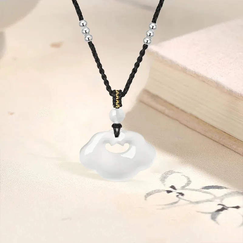ZOKS Chalcedony Jade Necklaces Women's-2