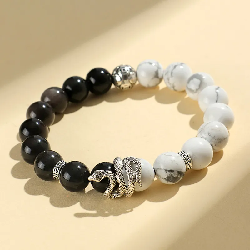 ZOKS Map Stone Bracelets Unisex-1
