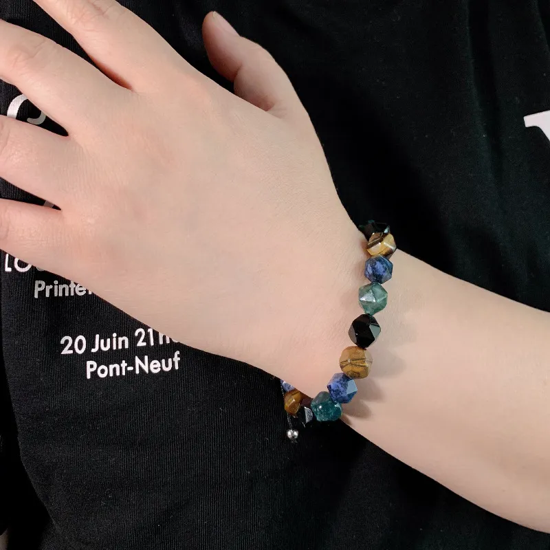 ZOKS Tiger's Eye Stone Jade Bracelets Women's-1