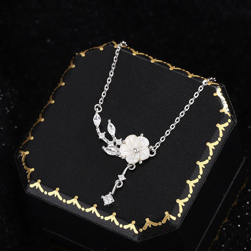 ZOKS S999 Fine Silver Necklaces Women's-4