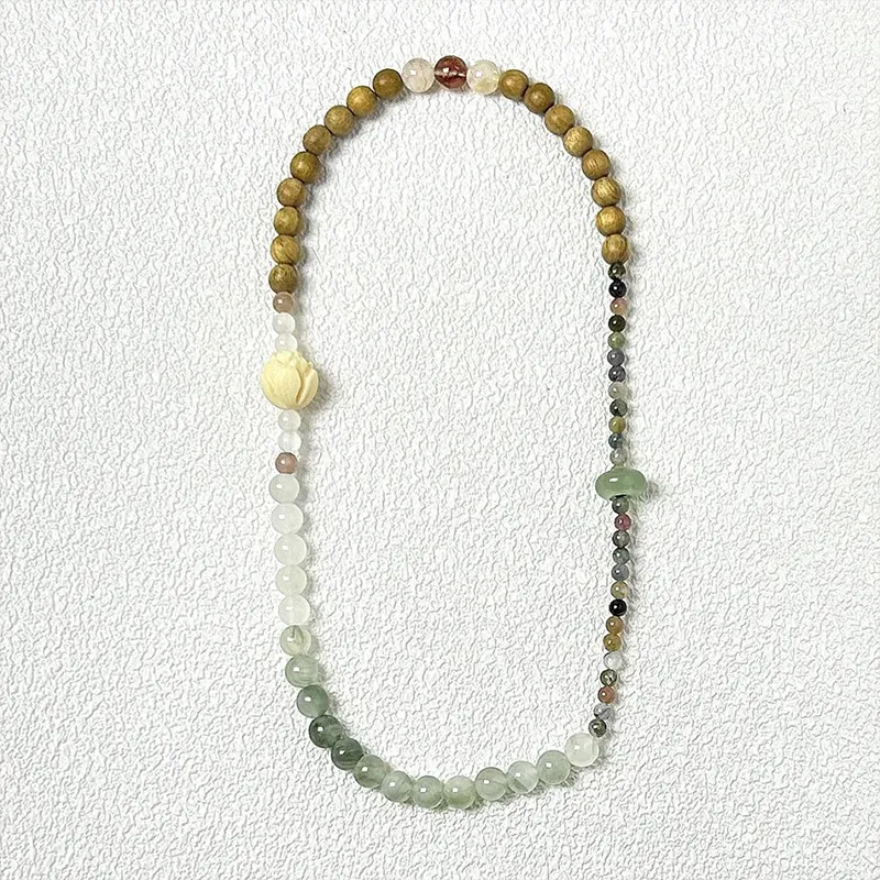 ZOKS Colored Glaze Jade Bracelets Unisex-2
