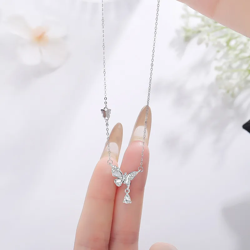 ZOKS S999 Fine Silver Necklaces Women's-4