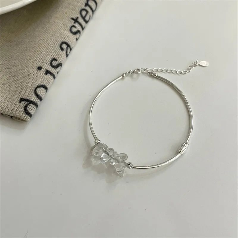 ZOKS S925 Silver Bracelets Women's-4