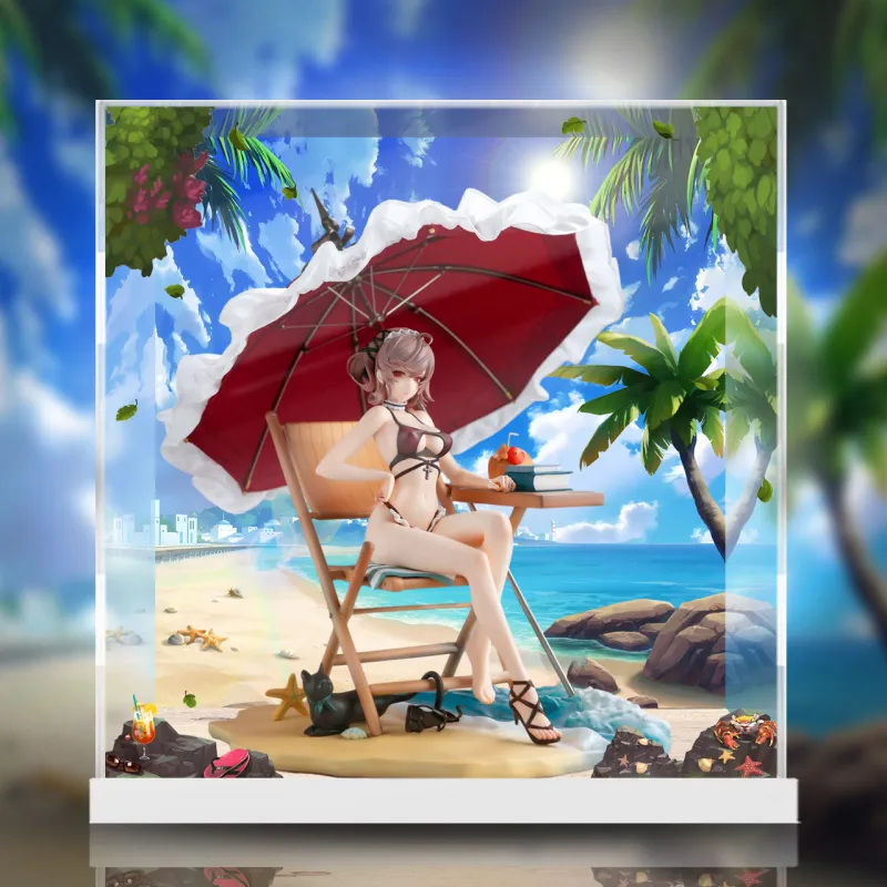 AOWOBOX Suitable For AniMester Mobile Sentai Maker Judith Swimsuit Ver. Figurine Display Box Model Accessories-5