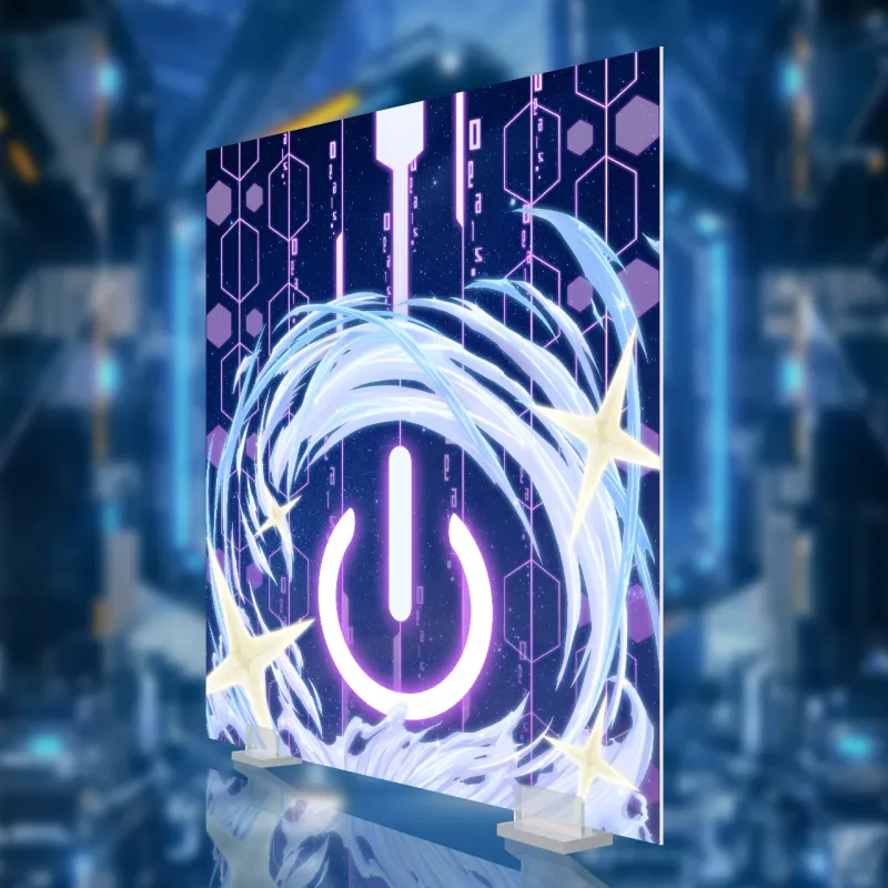 AOWOBOX Broccoli Ultra Dimension Game Neptune Nep Purple Heart Figure Display Case Model Accessories-10