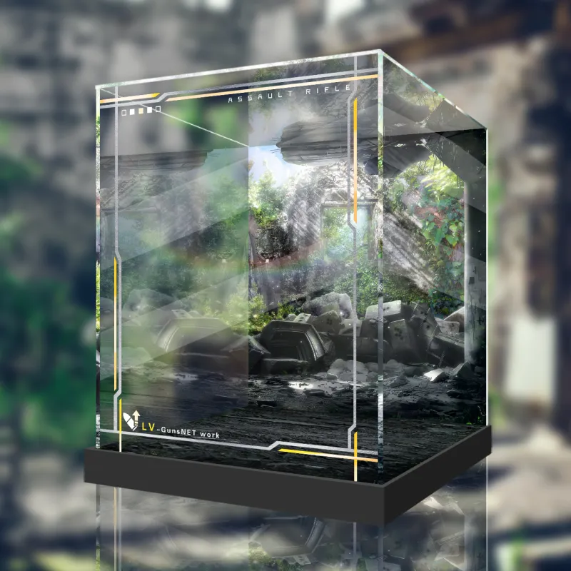 AOWOBOX Compatibility With Double Wings Society WINGS Girls' Frontline RFB Figure Display Case Model Accessories-7