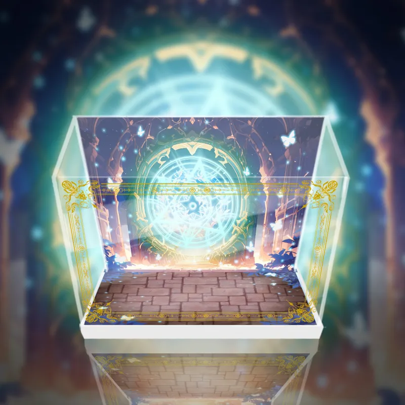 AOWOBOX She Professed Herself Pupil Of The Wise Man Mira Figure Display Case Model Accessories-2