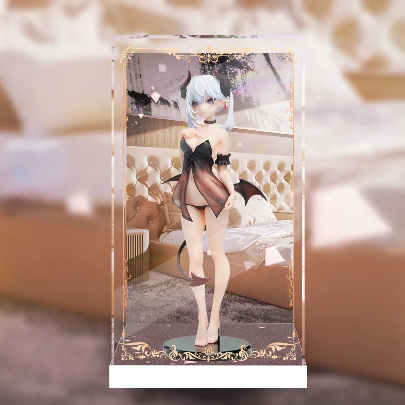 AOWOBOX Compatible With AniMester Big Master Little Demon Lilith Figure Display Case Model Accessories-1