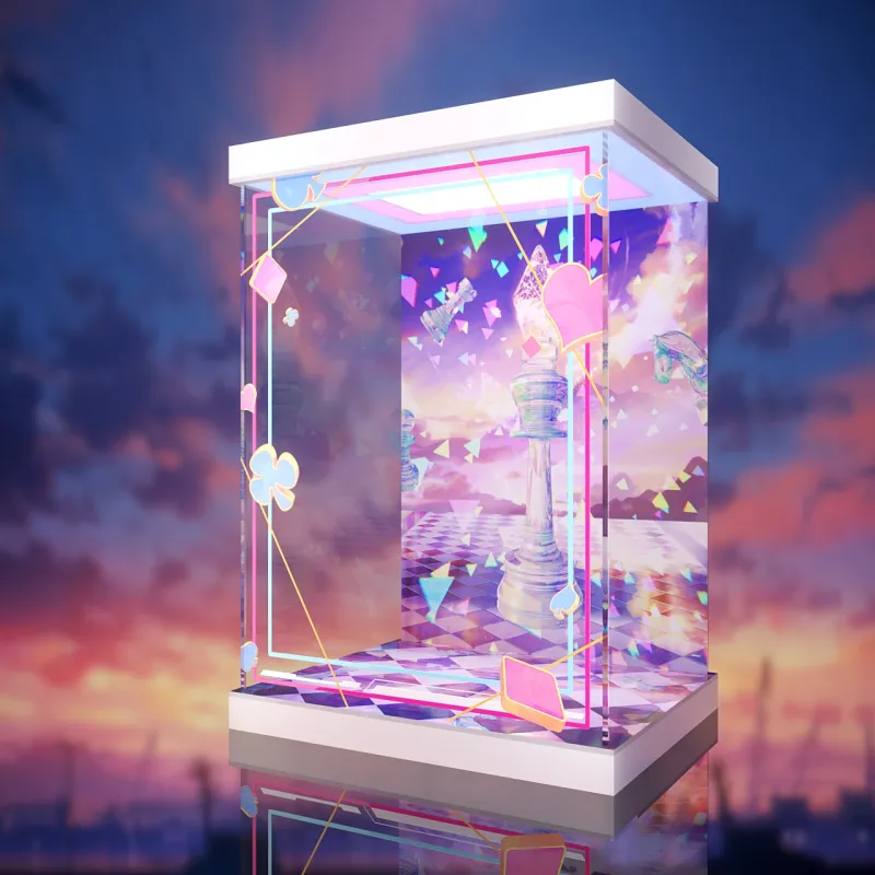 AOWOBOX GSC Good Smile Company No Game No Life White-Yū Amano Art Works-Figure Display Case Model Accessories-11