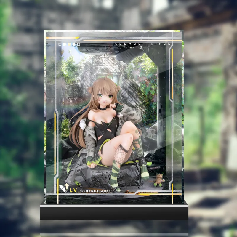AOWOBOX Compatibility With Double Wings Society WINGS Girls' Frontline RFB Figure Display Case Model Accessories-5