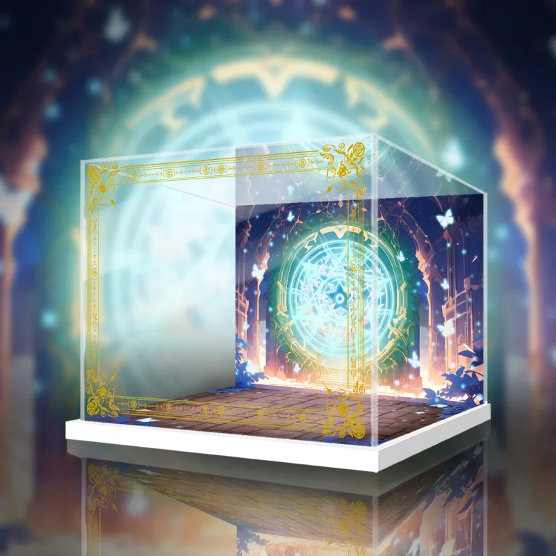 AOWOBOX She Professed Herself Pupil Of The Wise Man Mira Figure Display Case Model Accessories-11