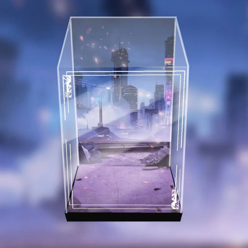 AOWOBOX Compatibility With Phat! Girls' Frontline HK416 MOD3 Heavy Custom Edition Figure Display Case Model Accessories-11