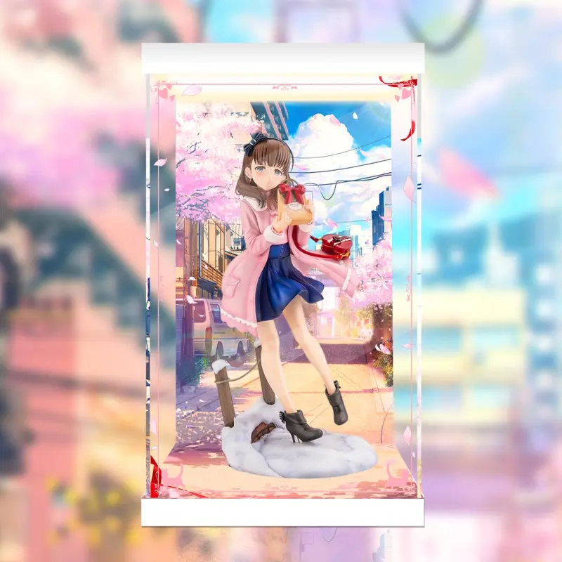 AOWOBOX Storage Box The Idolmaster Cinderella Girls Sakurai Miyu Stage Outside Figure Display Case Model Accessories-9