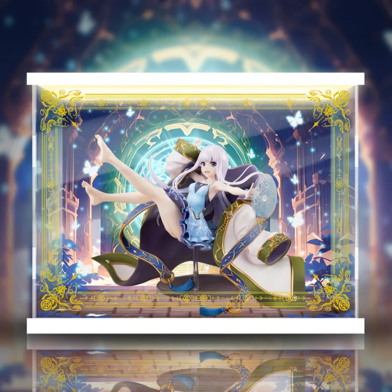 AOWOBOX She Professed Herself Pupil Of The Wise Man Mira Figure Display Case Model Accessories-9