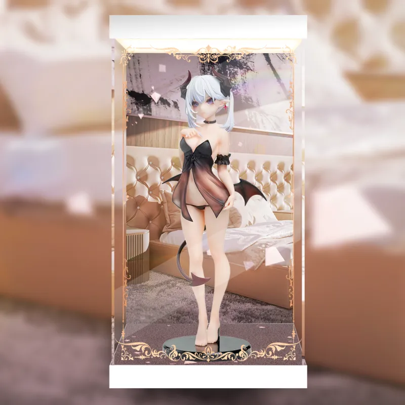AOWOBOX Compatible With AniMester Big Master Little Demon Lilith Figure Display Case Model Accessories-9