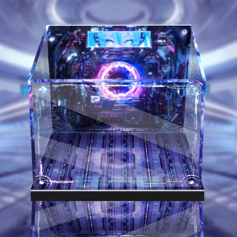 AOWOBOX Compatibility With P1S PRISMA WING Hatsune Miku Miku V Home Neco Figure Display Case Model Accessories-9