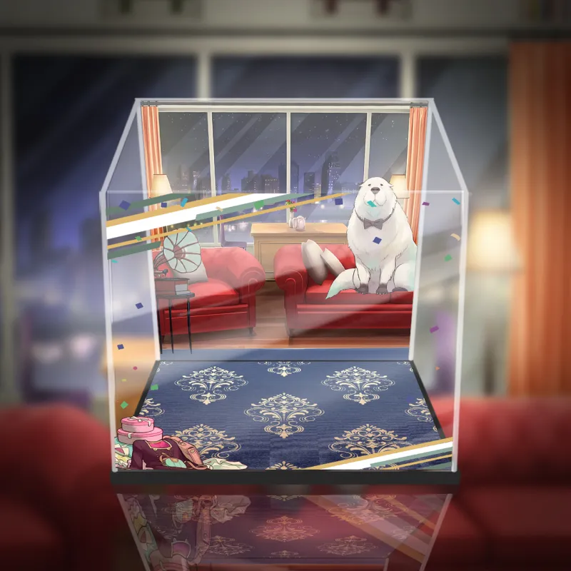 AOWOBOX Compatible With MegaHouse GEM Palm Collection SPY X FAMILY Aniya Action Figure Display Case Model Accessories-2
