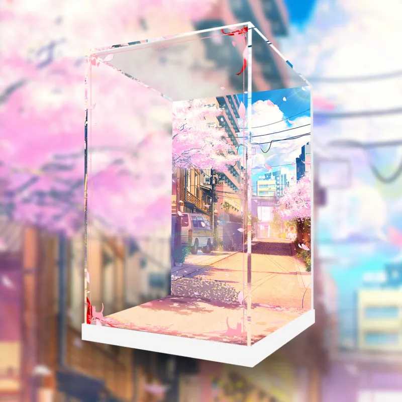 AOWOBOX Storage Box The Idolmaster Cinderella Girls Sakurai Miyu Stage Outside Figure Display Case Model Accessories-2