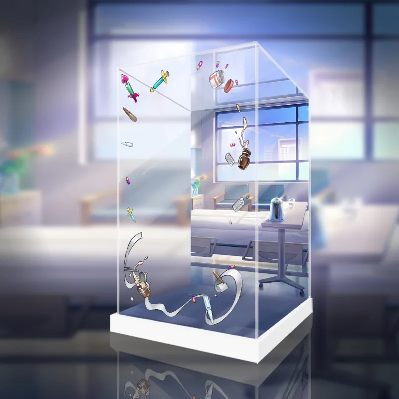 AOWOBOX GSC Good Smile Company POP Gunpla Guilty Kiss Keychain Display Case Model Accessories-8
