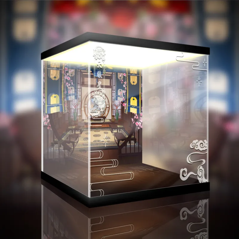 AOWOBOX Compatibility With Alter Azur Lane Sirius Azure Wave And Green Cloud Ver. Figure Display Case Model Accessories-4