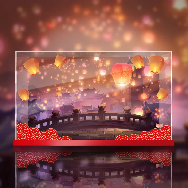 AOWOBOX Myethos New Year Gift Moon Rabbit Xiao Mei Aroma Hand Puppet Display Case Model Accessories-2