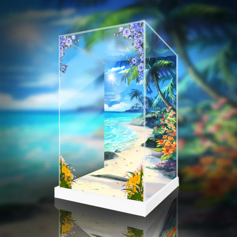 AOWOBOX Compatibility With Alphamax Ssss. Gridman Tetsuya Swimwear Figurine Display Case Model Accessories-6
