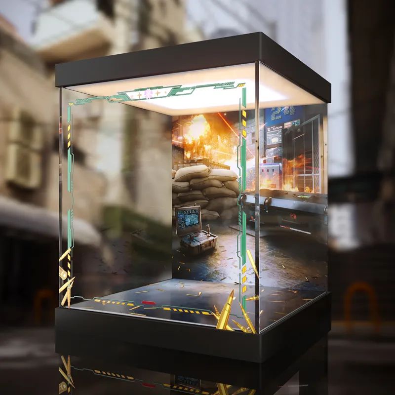 AOWOBOX Suitable For Play Dale Girls Frontline 100 Style Heavy Hit Ver. Figure Display Box Model Accessories-3