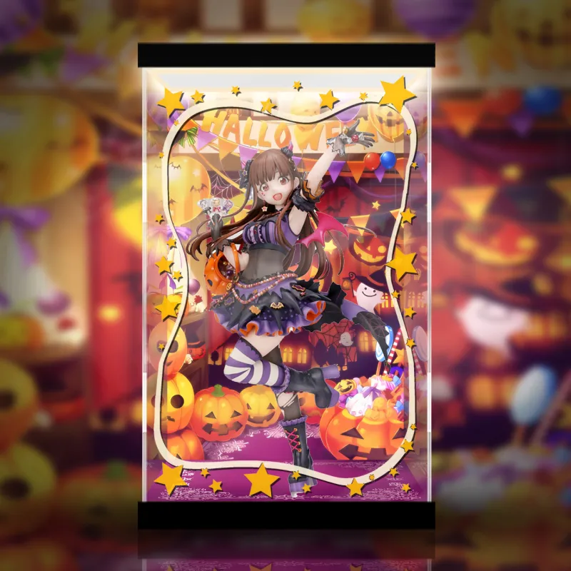 AOWOBOX Compatibility With Licorne The Idolmaster Shiny Colors Yuzuki Chihaya Figure Display Case Model Accessories-9