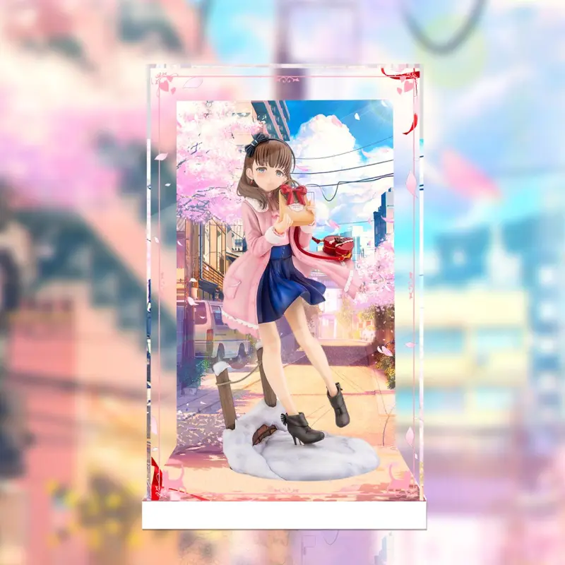 AOWOBOX Storage Box The Idolmaster Cinderella Girls Sakurai Miyu Stage Outside Figure Display Case Model Accessories-1