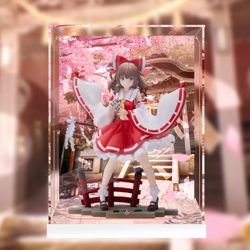 AOWOBOX Compatibility With FuRyu TENITOL Touhou Project Marisa Ichinose Figure Display Case Model Accessories-1