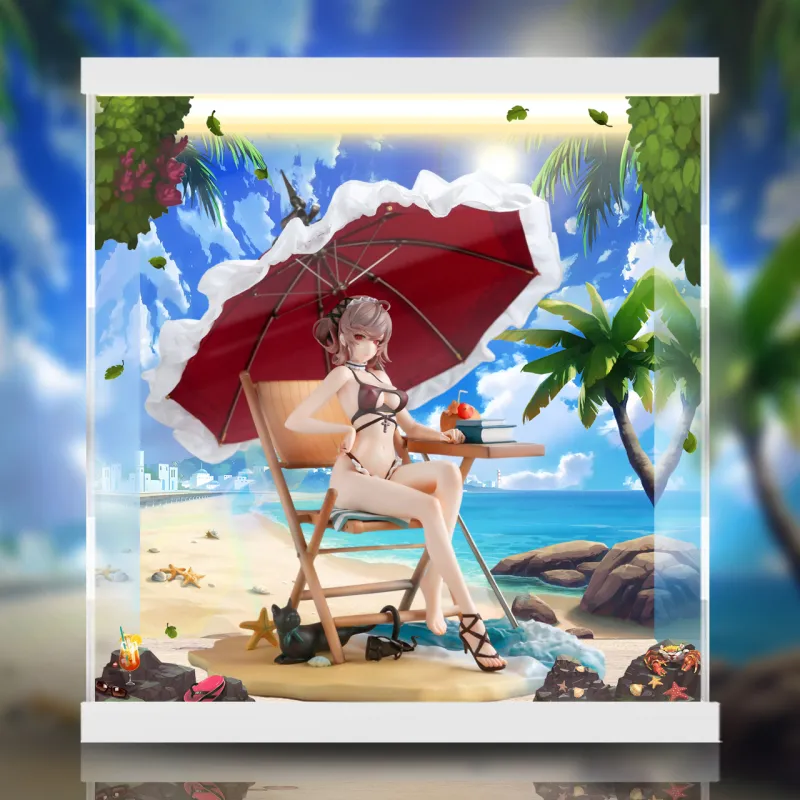AOWOBOX Suitable For AniMester Mobile Sentai Maker Judith Swimsuit Ver. Figurine Display Box Model Accessories-9