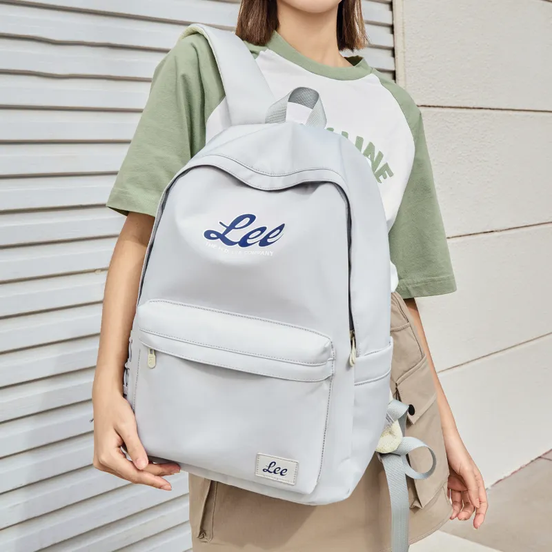 Lee Fabric Backpack Regular Unisex Cream White/Sea Salt Gray/Taro Purple-2