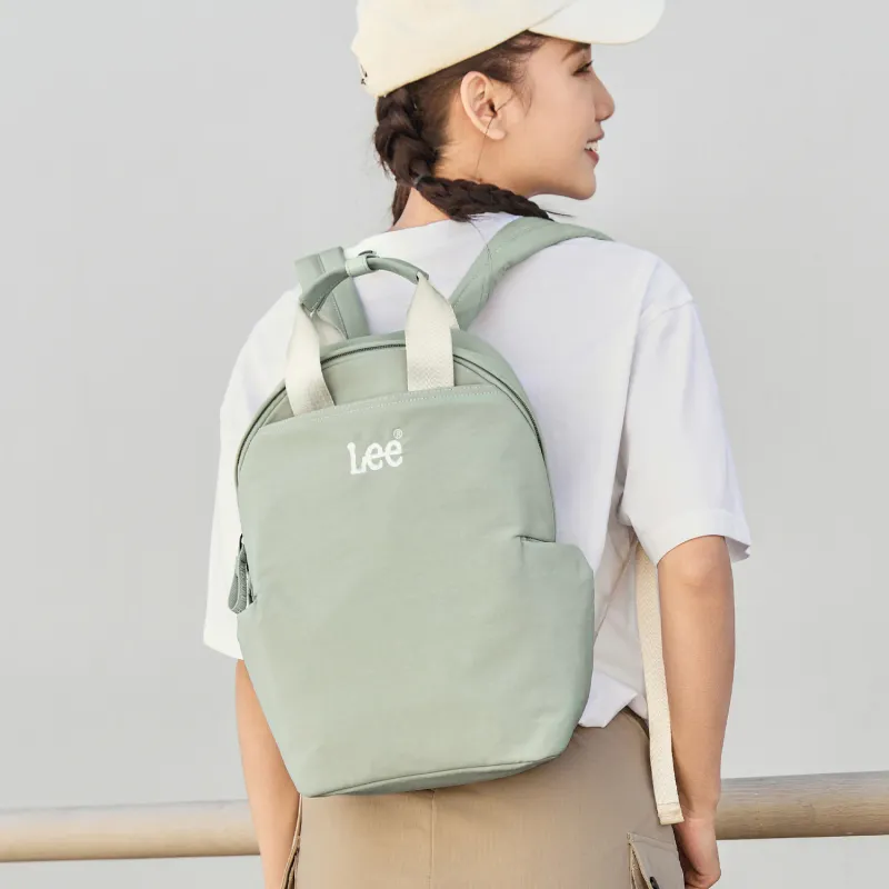 Lee Fabric Women's Backpack Regular Unisex Khaki/Gray Green-10