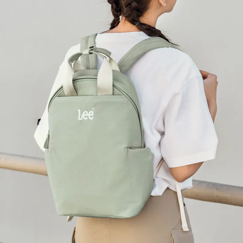 Lee Fabric Women's Backpack Regular Unisex Khaki/Gray Green-8