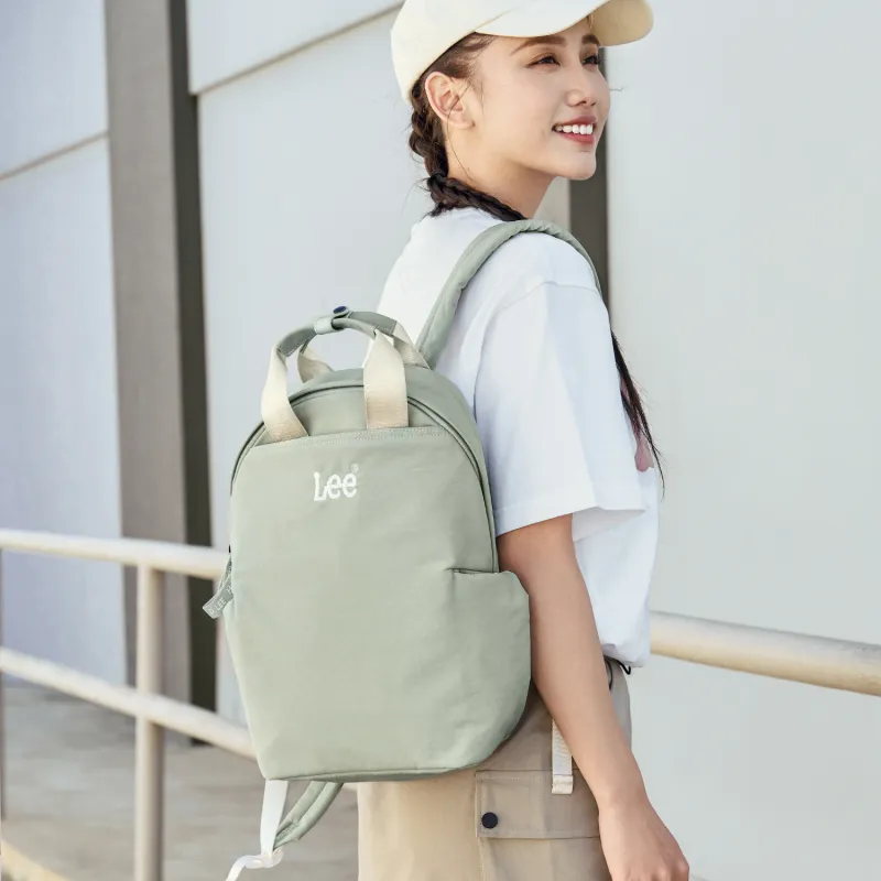 Lee Fabric Women's Backpack Regular Unisex Khaki/Gray Green-9