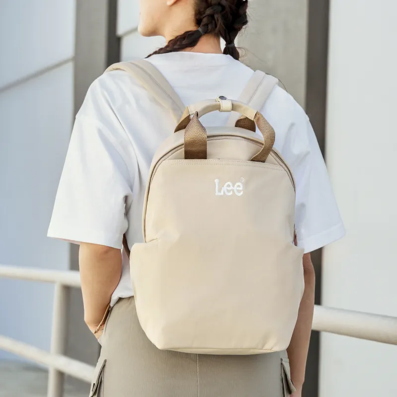 Lee Fabric Women's Backpack Regular Unisex Khaki/Gray Green-2