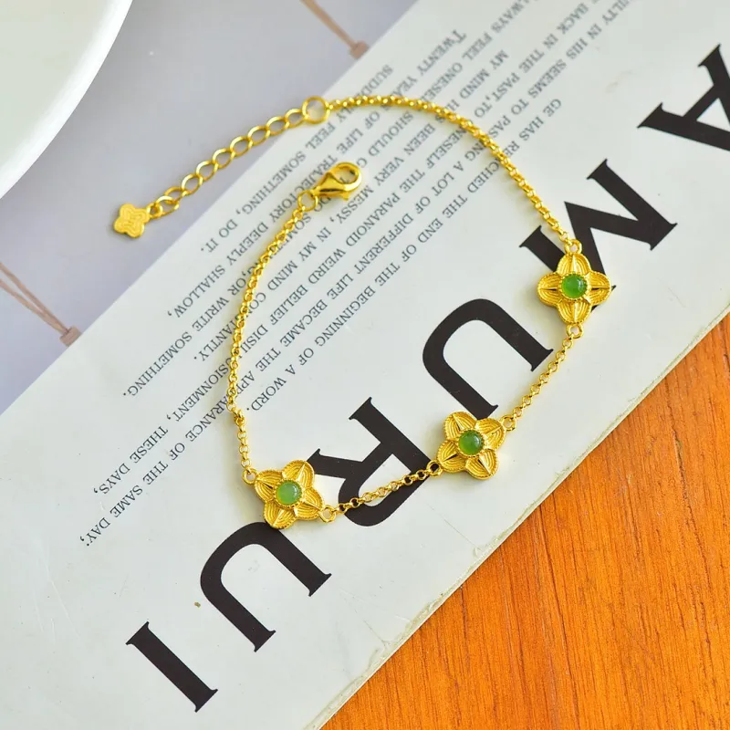 Jade Ink Love Hetian Jade Bracelets Jasper Women's-1