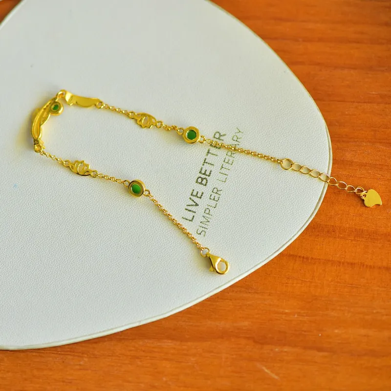 Jade Ink Love Hetian Jade Bracelets Jasper Women's-5