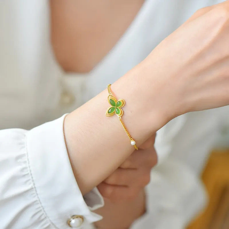 Jade Ink Love Hetian Jade Bracelets Jasper Women's-4