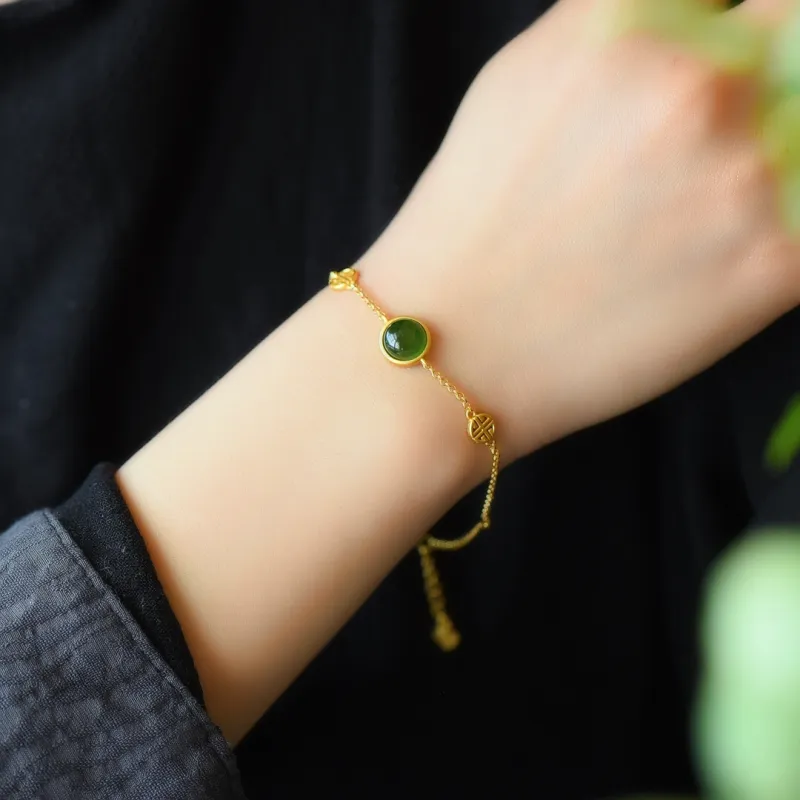 Jade Ink Love Chinese Fashion Trend Chinese Style Minimalist Style Jasper Unisex-2