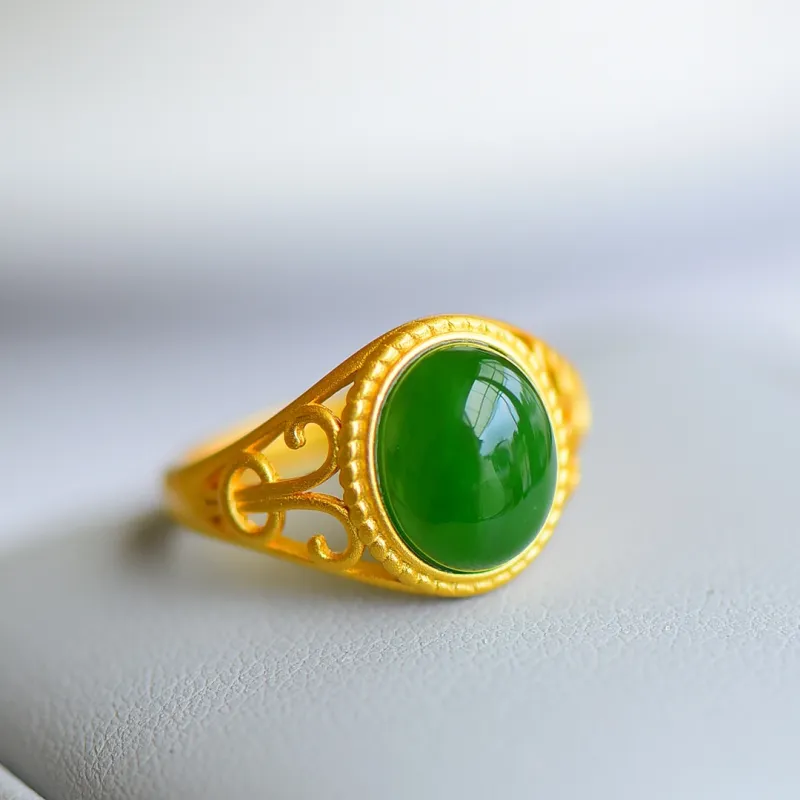 Jade Ink Love Hetian Jade Rings Jasper Unisex-2