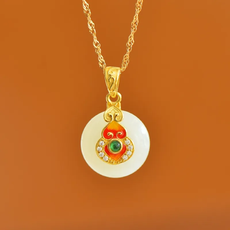 Jade Ink Love Chinese Fashion Trend Niche White Jade Unisex-2