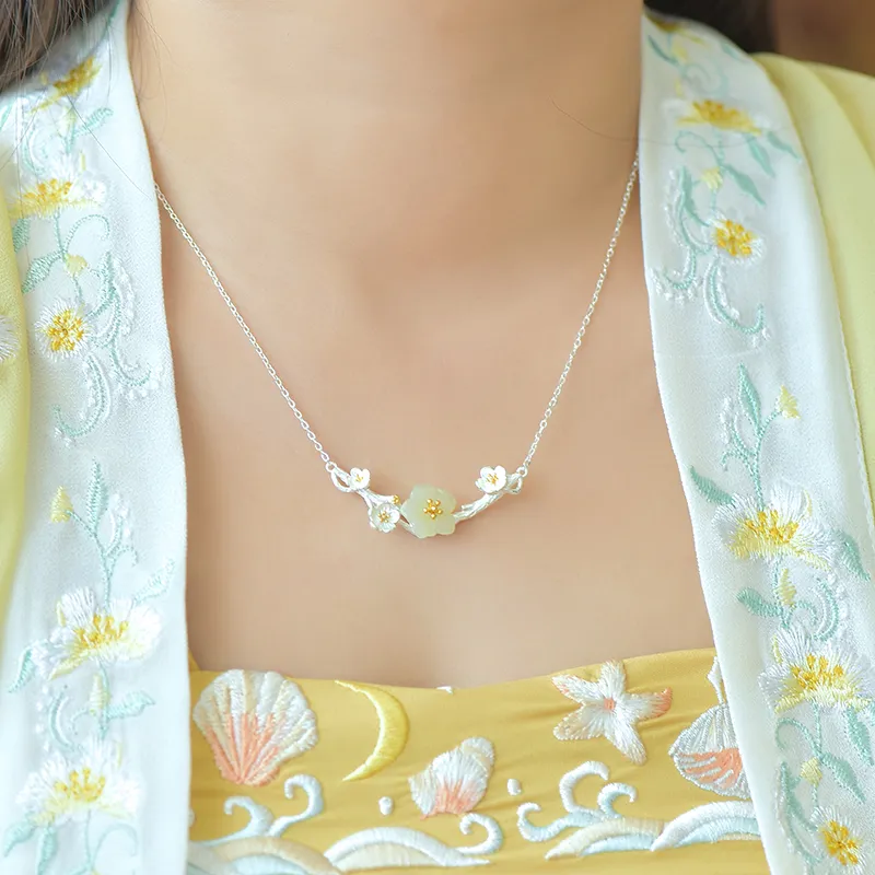 Jade Ink Love Elegant Luxury Fashion White Jade Unisex-1