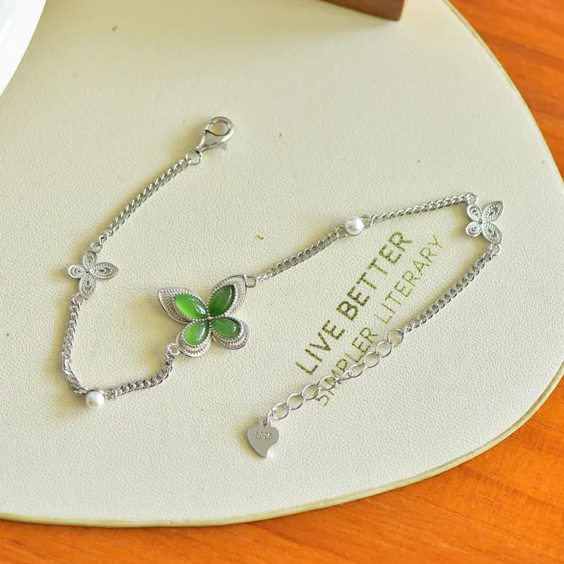 Jade Ink Love Hetian Jade Bracelets Jasper Women's-6