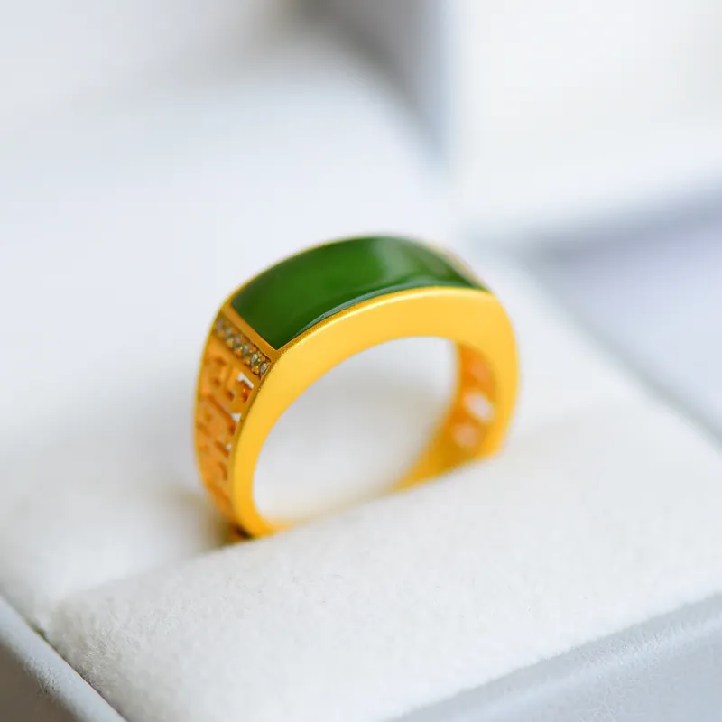 Jade Ink Love Chinese Fashion Trend Elegant Fashion Jasper Unisex-1
