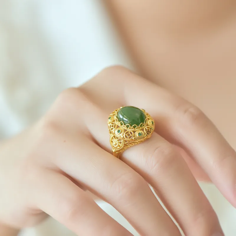 Jade Ink Love Chinese Fashion Trend Fashion Grand Jasper Unisex-2