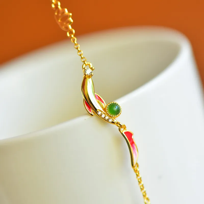 Jade Ink Love Hetian Jade Bracelets Jasper Women's-3