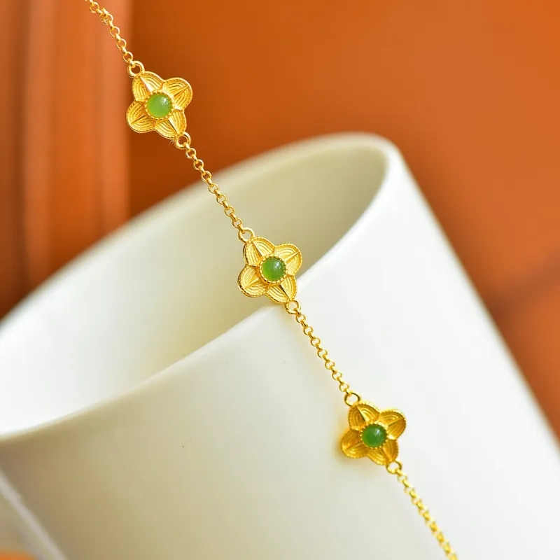 Jade Ink Love Hetian Jade Bracelets Jasper Women's-3