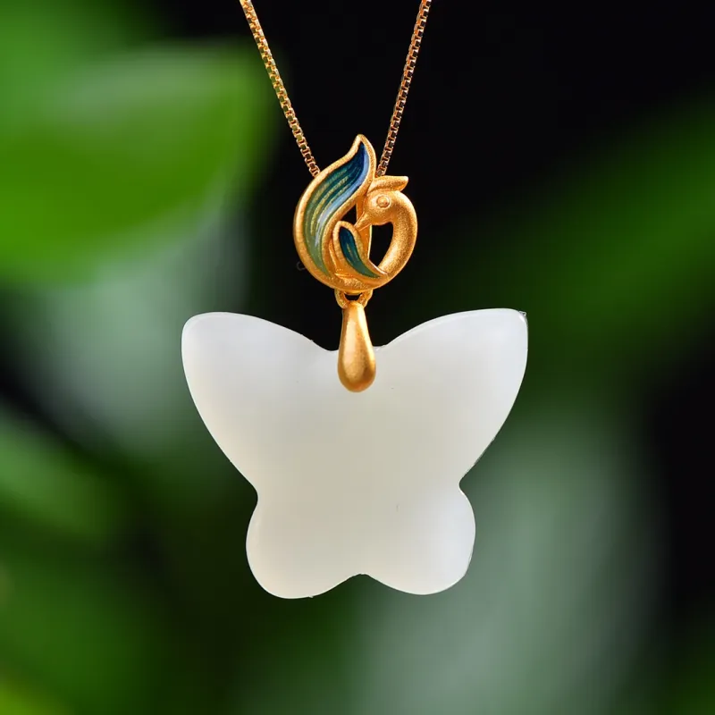 Jade Ink Love Niche Mori Style White Jade Unisex-1